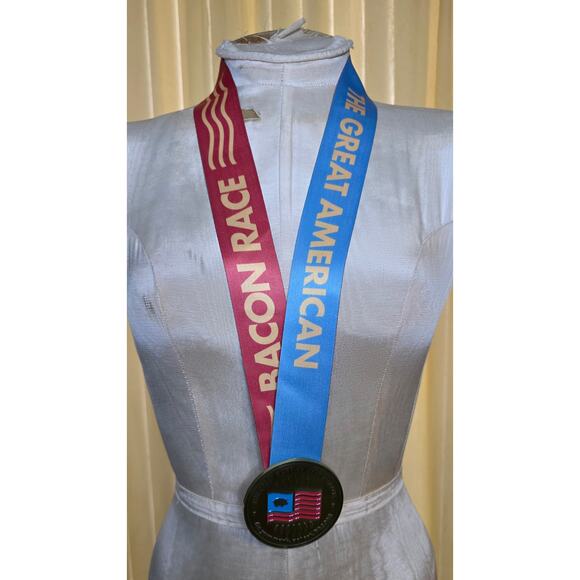 The Great American Bacon Race 5k Participation Medal - Picture 1 of 2